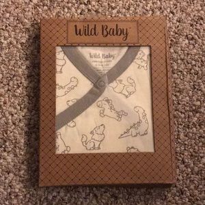 Organic cotton kimono onesie by wild baby